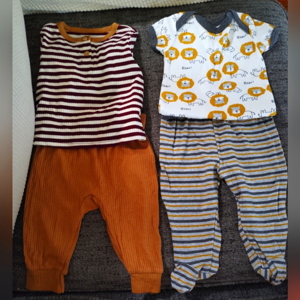 Cat & Jack and Little Joy Striped Baby Outfits